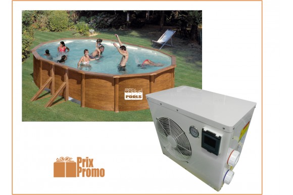 Piscine hors sol avec pompe à chaleur