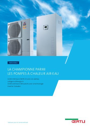 Pompe a chaleur air energy titanium