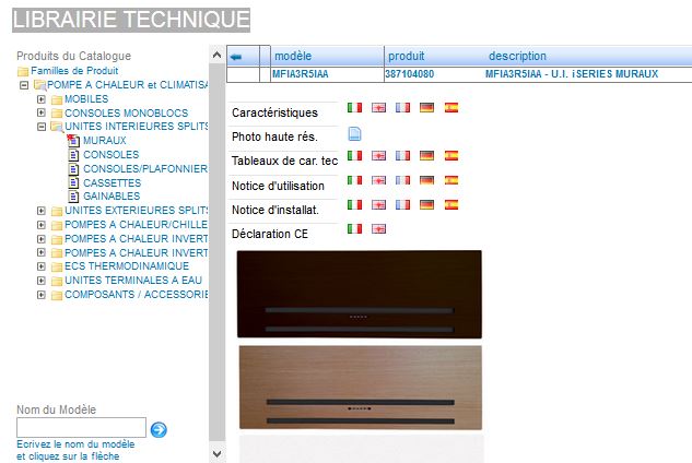 Pompe a chaleur technibel documentation technique