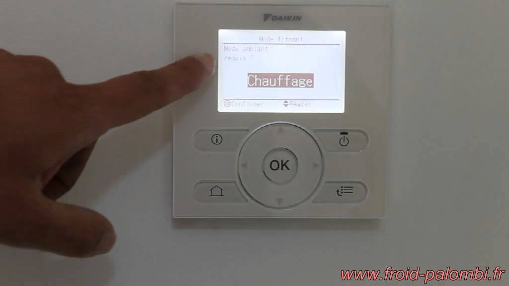 Pompe a chaleur daikin thermostat
