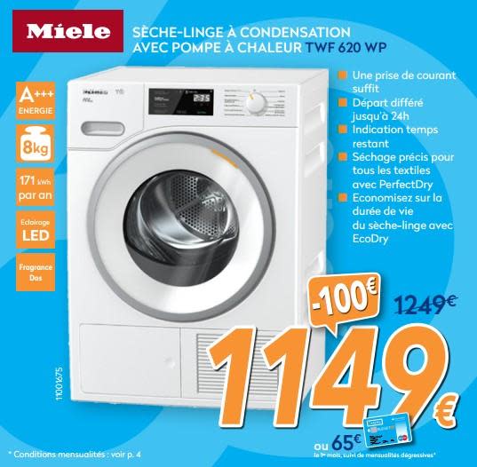 Seche linge pompe a chaleur miele