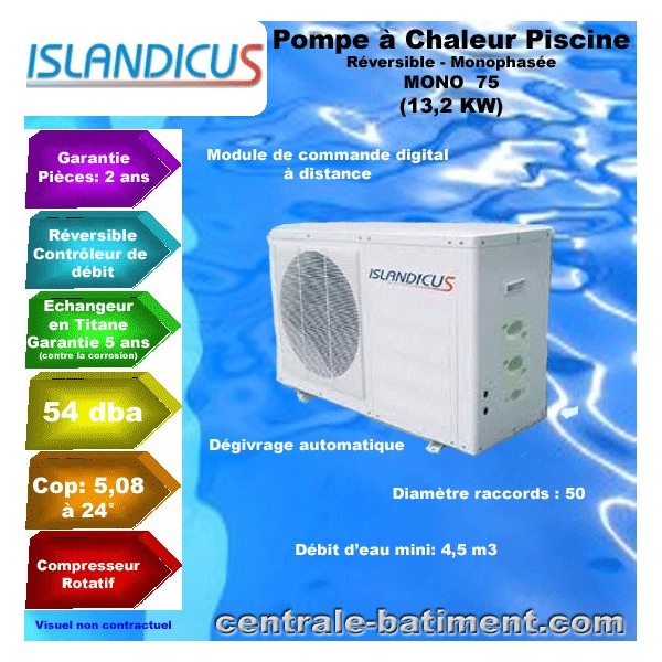 Pompe à chaleur mono 75