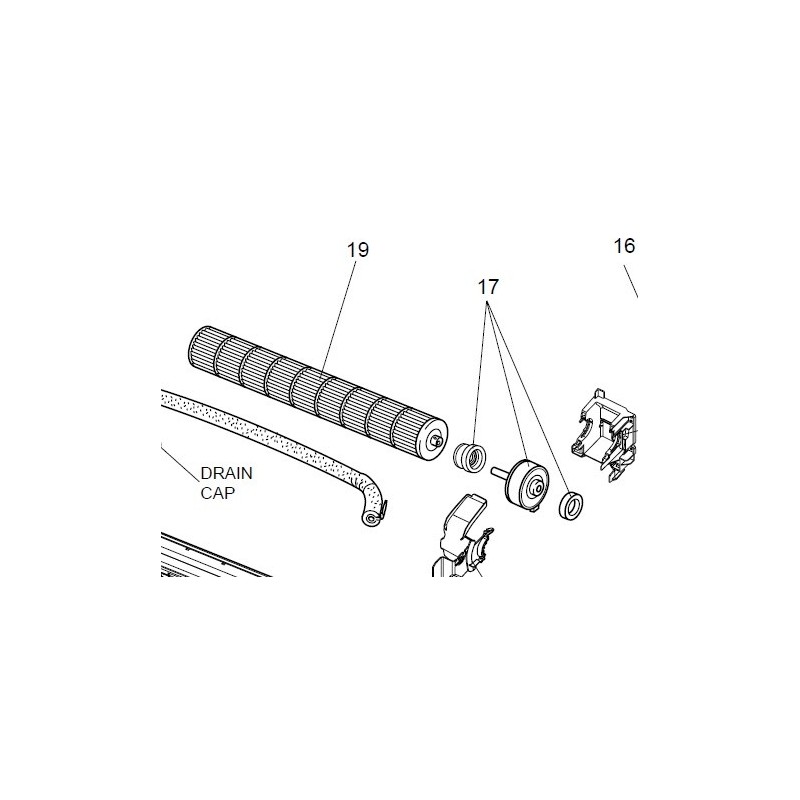 Moteur ventilateur pompe a chaleur mitsubishi