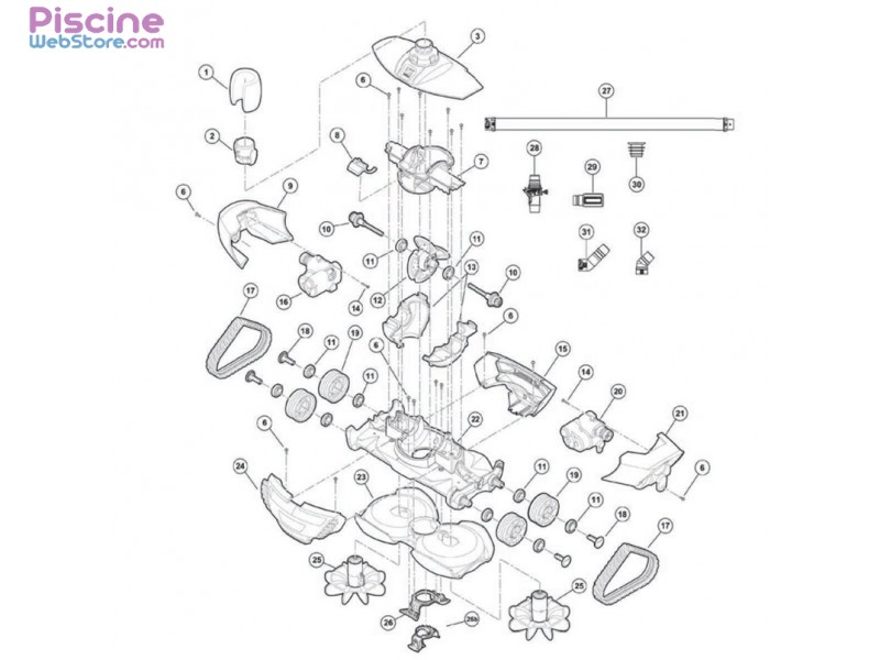 Piece detachee pompe a chaleur piscine zodiac