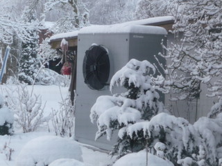 Pompe à chaleur neige