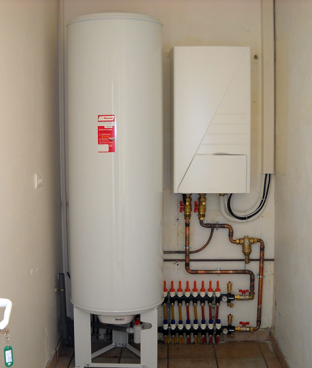 Installation de pompe a chaleur air eau