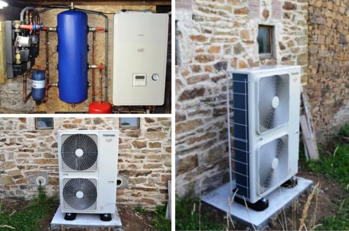 Pompe a chaleur air eau toshiba