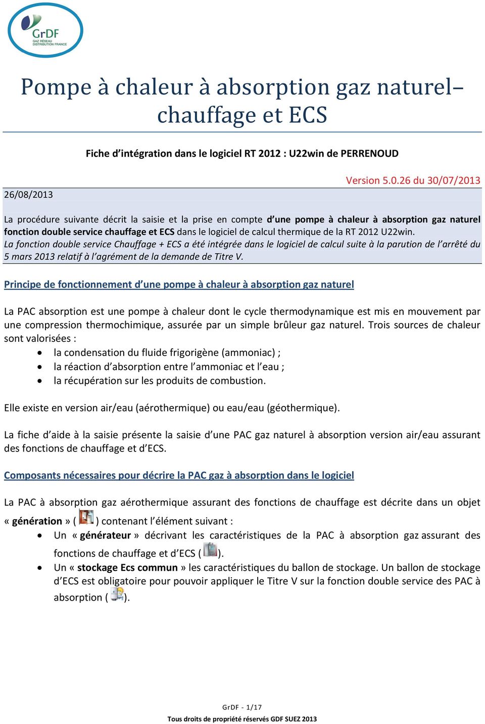 Titre v pompe à chaleur