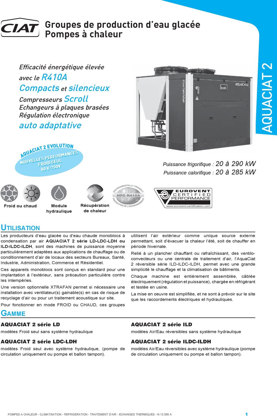 Pompe a chaleur aquaciat