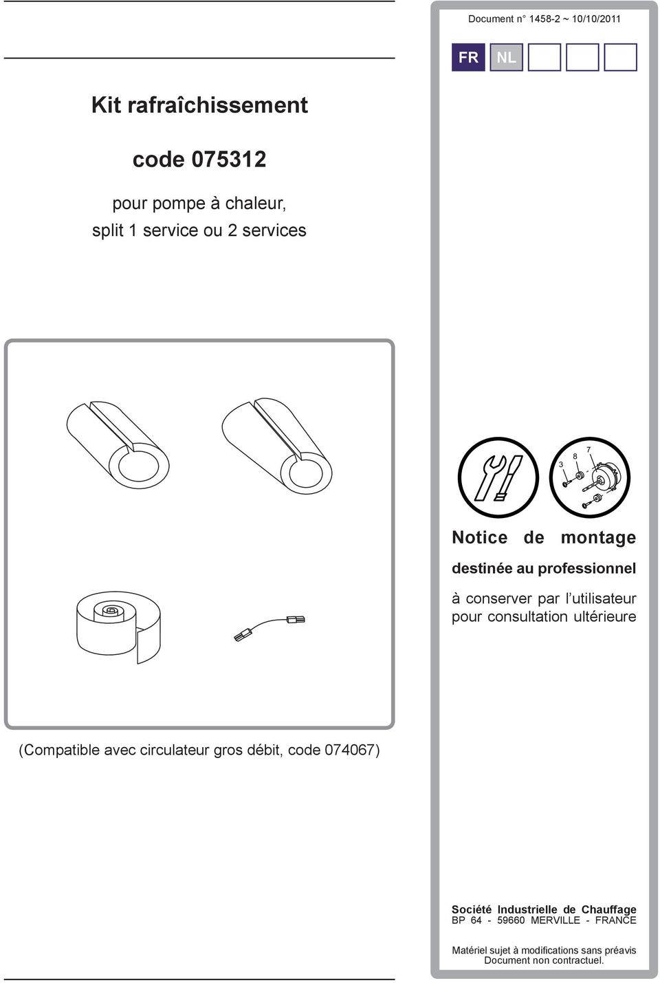 Kit rafraichissement pompe a chaleur