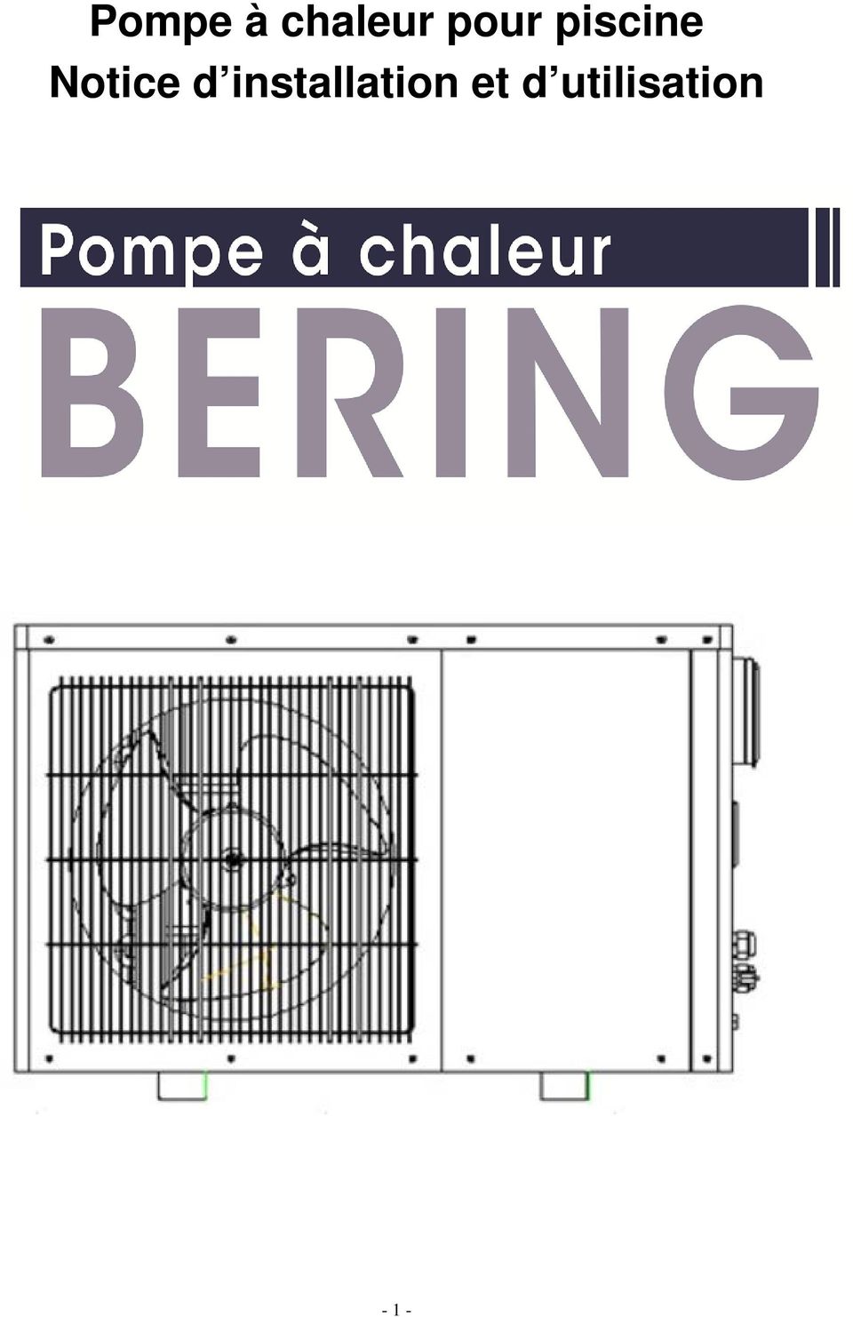 Notice installation pompe a chaleur
