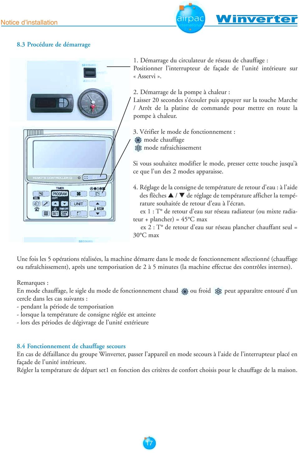 Chauffage pompe à chaleur reversible