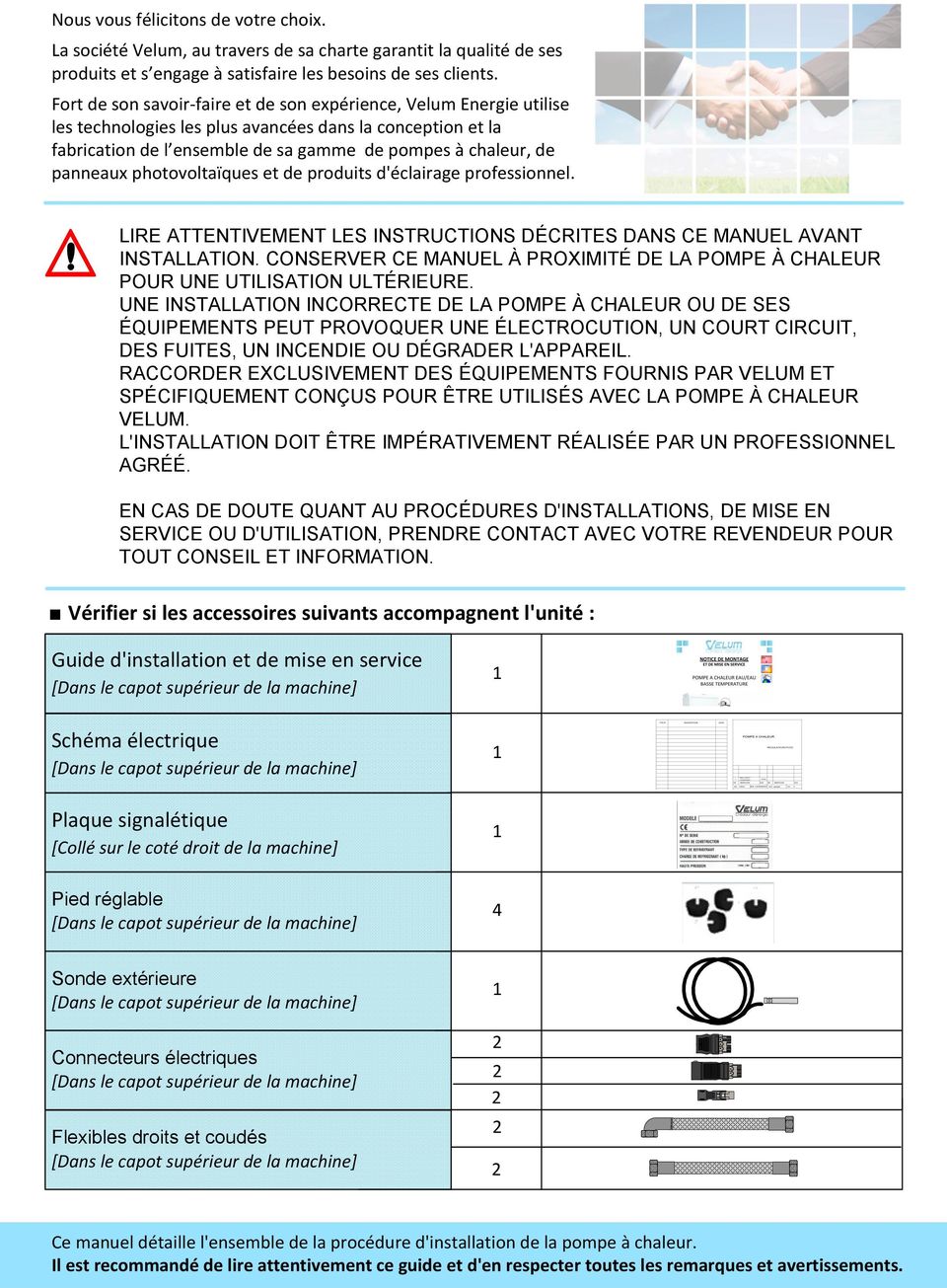 Prix pompe a chaleur velum