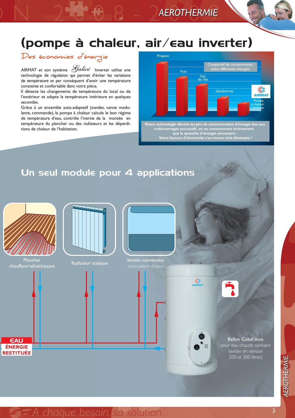 Pompe a chaleur air eau airmat