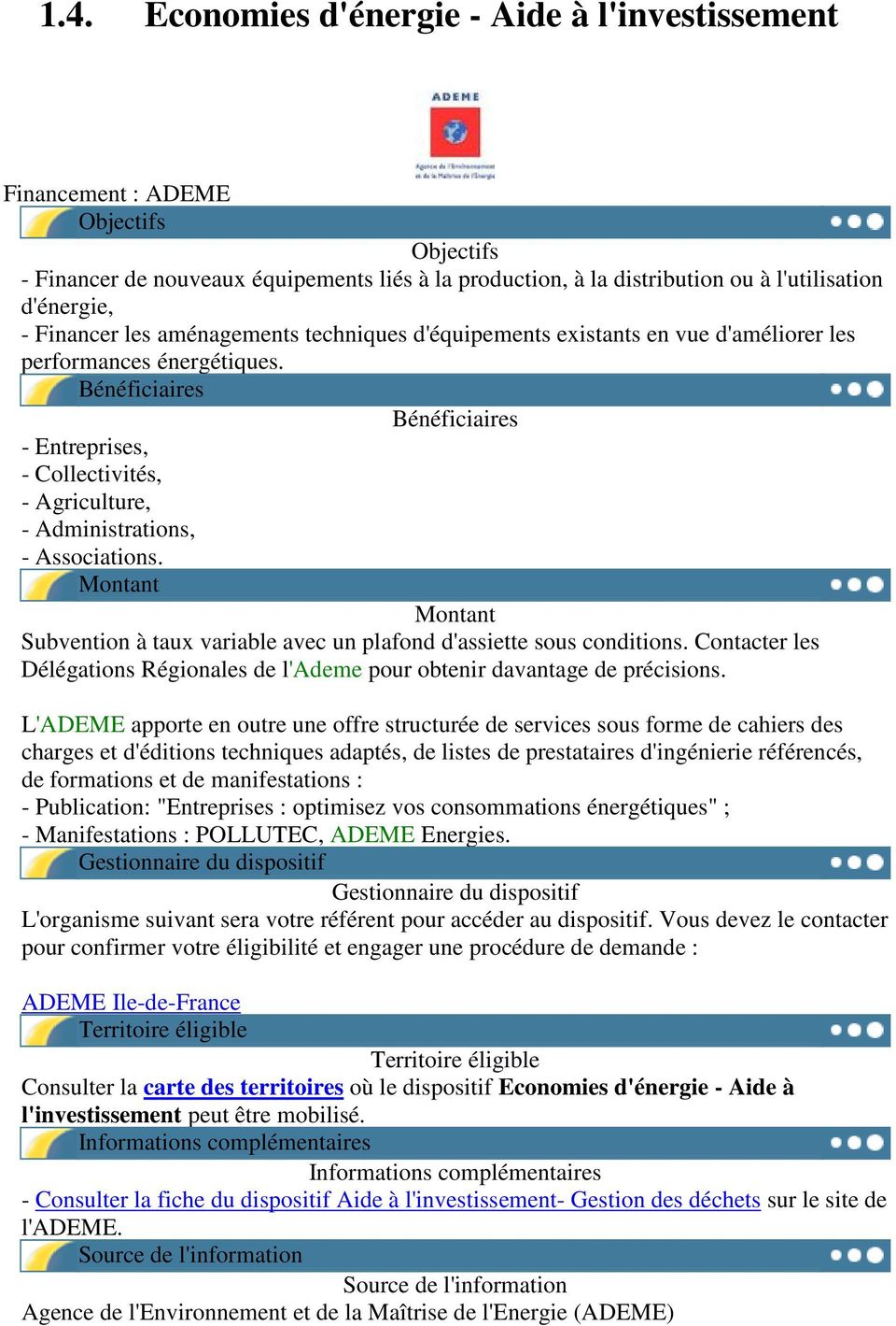 Aide ademe pompe a chaleur