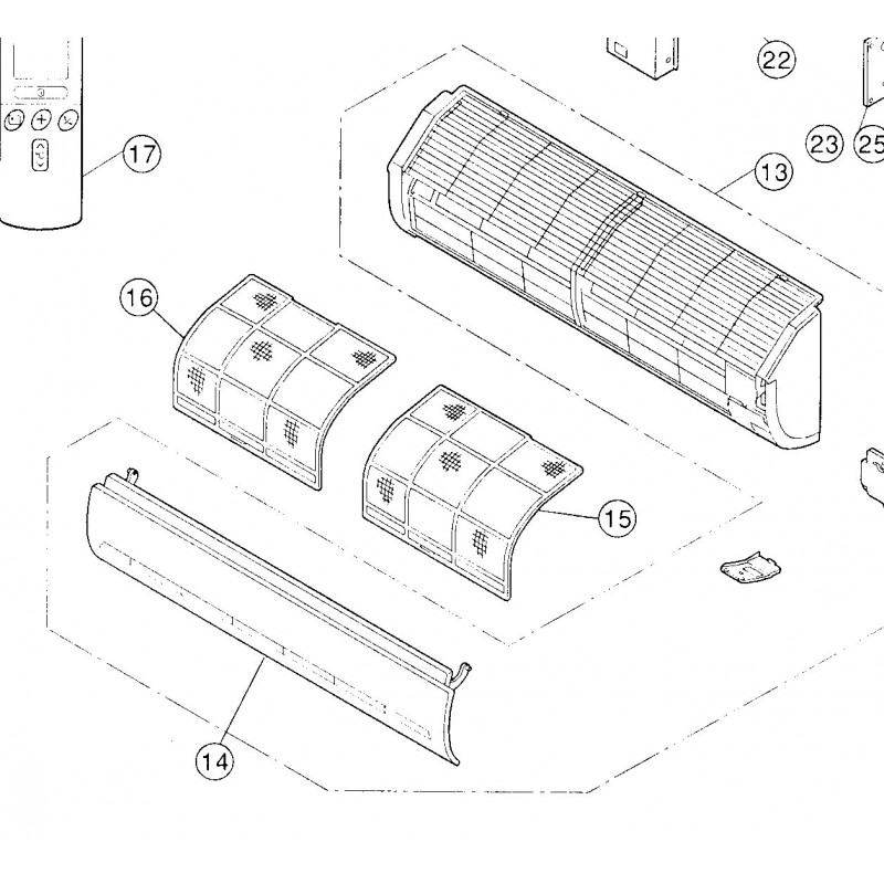 Pieces detachees pompe a chaleur hitachi