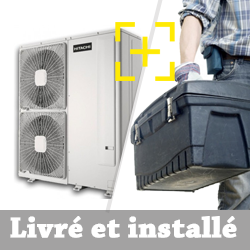 Pompe a chaleur air eau haute temperature hitachi