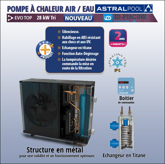 Pompe a chaleur air eau 28kw