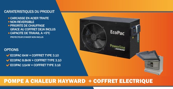 Pompe à chaleur powerline hayward 6kw