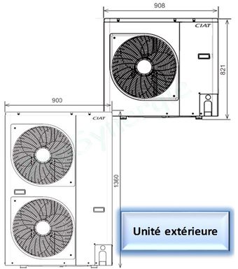 Pompe a chaleur air air 20 kw prix