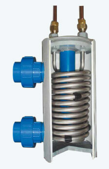 Echangeur pompe a chaleur piscine