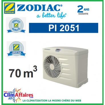 Pompe a chaleur pour piscine de 50m3