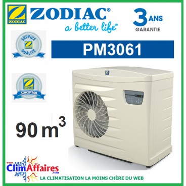 Pompe a chaleur piscine zodiac pm3061
