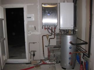 Pompe a chaleur air eau+chaudiere fioul