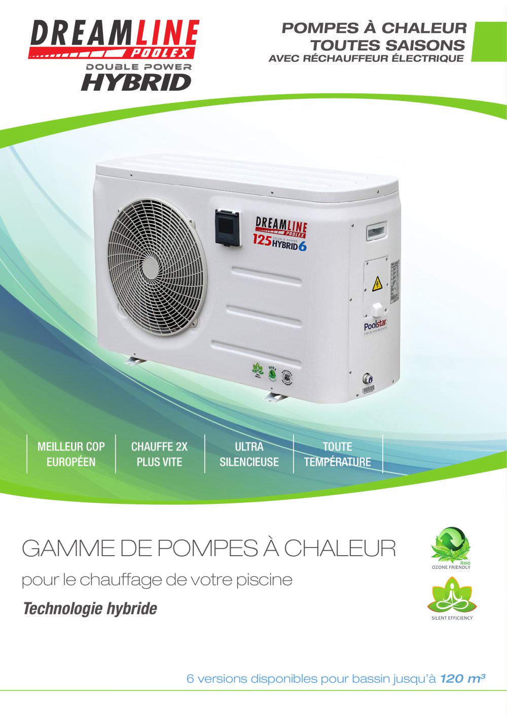 Pompe a chaleur piscine poolex hybrid