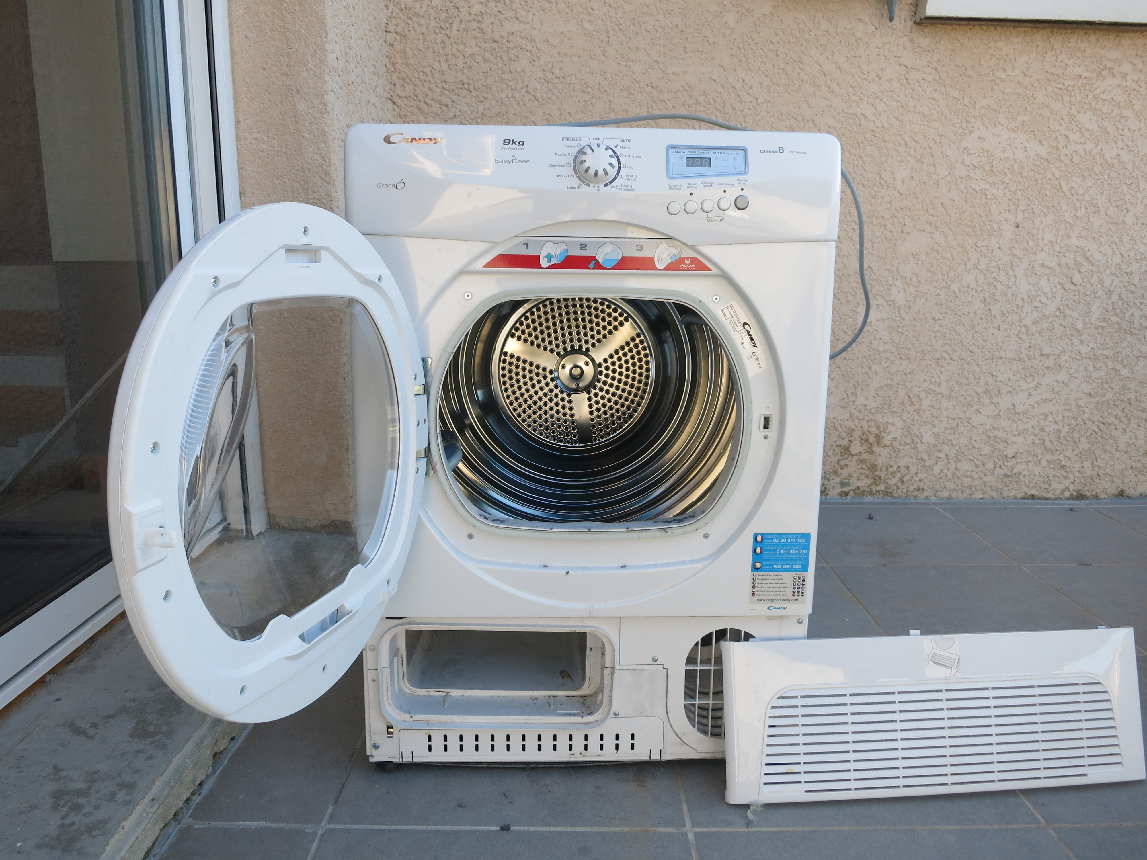 Panne seche linge pompe a chaleur