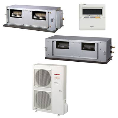 Pompe à chaleur fujitsu-atlantic inverter aoyg 54 latt