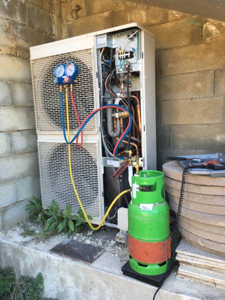 Pompe a chaleur recharge gaz