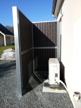 Ecran anti bruit pompe a chaleur