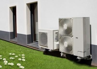 Pompe a chaleur air air dans garage