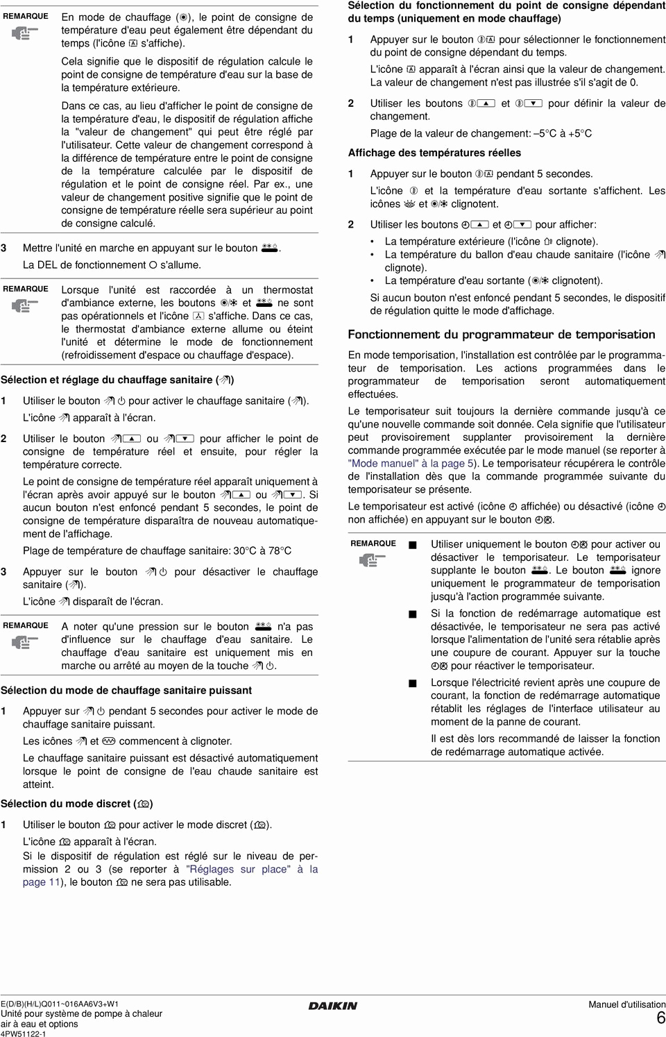 Notice pompe a chaleur daikin air air