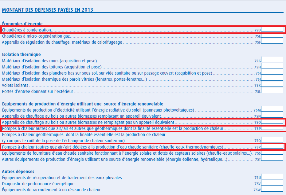 Credit impot chauffage pompe a chaleur