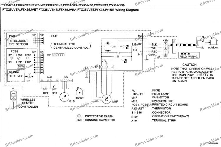 Schema electrique pompe a chaleur daikin