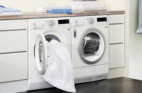 Seche linge pompe a chaleur dans un garage