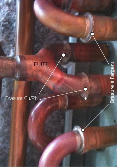 Fuite de gaz sur pompe a chaleur daikin