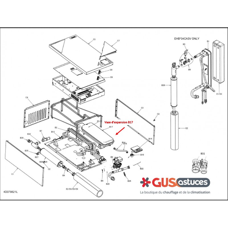 Vase d'expansion pompe à chaleur daikin